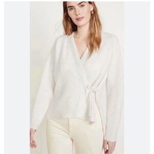 Vince NWT Cream Wrap Sweater